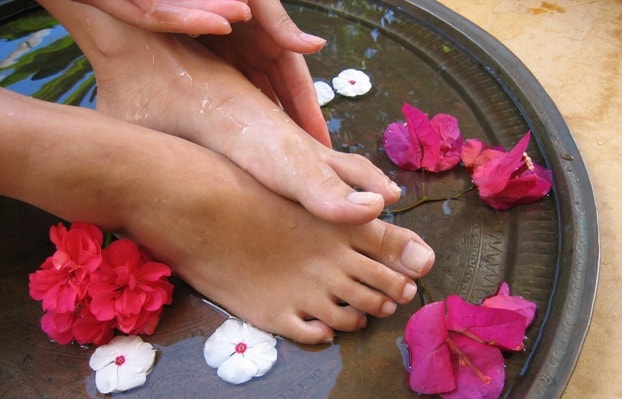 Скраб для ніг: ванночка